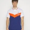 Lacoste Sport Tennis - T-Shirt Print - Blanc/Orange/Bordeaux/Bleu Marine -Fashion Verkoop 1d6059525b32410383cda5bcbaaf3807