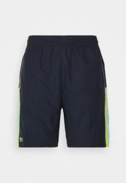 Lacoste Sport Tennis Short Block - Korte Broeken - Bleu Marine Vert Clair Jaune -Fashion Verkoop 29c700d9b4a843f683b92bfd16a6c5eb