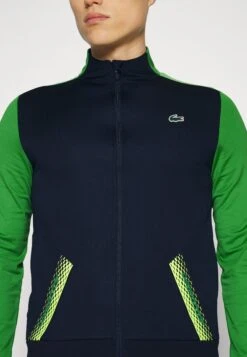 Lacoste Sport Tennis Jacket Tapered - Trainingsvest - Bleu Marine/Vert -Fashion Verkoop 31129035371c484eb471f734ad91bc45