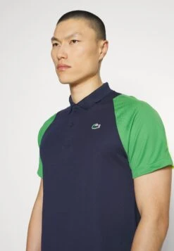 Lacoste Sport Tennis - Poloshirt - Bleu Marine/Vert/Jaune -Fashion Verkoop 3251b7faf9f84988aa43134f9d2597e1