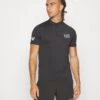 EA7 Emporio Armani Tennis Pro Serafino - Sport T-Shirt - Black -Fashion Verkoop 3cf5e44e05a14315904b3fc5403142d9