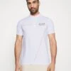 EA7 Emporio Armani Tennis Pro Serafino - T-Shirt Print - White -Fashion Verkoop 51fa067ddd06488ea9a6dc258f4f62a4