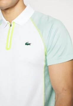 Lacoste Sport Tennis Tour - Poloshirt - White/Pastille Mint Lima -Fashion Verkoop 52f42437ffd7416b87d9f3ee75064ed2