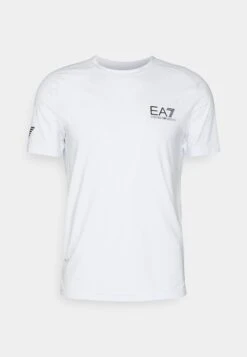 EA7 Emporio Armani Tennis Pro Tee - Sport T-Shirt - White -Fashion Verkoop 5b51244107054ba7b215faa3c9562f83