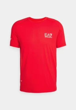 EA7 Emporio Armani Tennis Pro Tee - Sport T-Shirt - Racing Red -Fashion Verkoop 5ddae9ce720a4fd1a06af0255223f90e