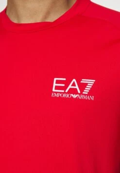 EA7 Emporio Armani Tennis Pro Tee - Sport T-Shirt - Racing Red -Fashion Verkoop 609800a891e14568a7d7f5d5564eb49b