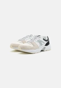 Calvin Klein Jeans Retro Tennis Laceup- Sneakers Laag - Bright White/Creamy White/Black -Fashion Verkoop 65efb308fade4430b2884f7444745fde