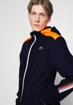 Lacoste Sport Tennis Jacket Tapered - Trainingsvest - Navy Blue/Flashy Orange Flourecend -Fashion Verkoop 6b9066892c514832b19afd75b8bb376a