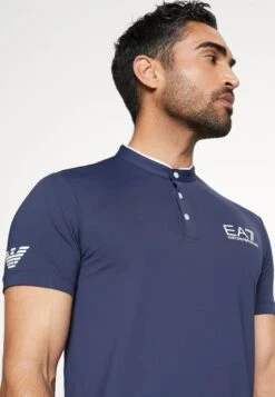 EA7 Emporio Armani Tennis Pro Serafino - Sport T-Shirt - Navy Blue -Fashion Verkoop 73064c29331b4ef7bc3574700c50d4ae