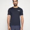 EA7 Emporio Armani Tennis Pro Tee - Sport T-Shirt - Navy Blue -Fashion Verkoop 7c0265a3d5f548b4b4c7a68cb506f3cf