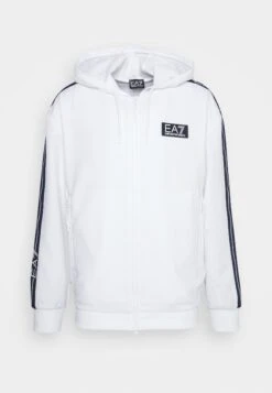 EA7 Emporio Armani Tennis Club Hoodie Light - Sweater Met Rits - White -Fashion Verkoop 7fa04aaa911b463fabd3fcfbd493d085