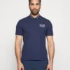 EA7 Emporio Armani Tennis Club Serafino - Poloshirt - Navy Blue -Fashion Verkoop 9b643a3fa9504202aa231faa6711f577