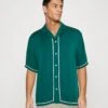 Abercrombie & Fitch Tennis - Overhemd - Green Solid -Fashion Verkoop 9f48623a0ef0411787ff67646169e95f