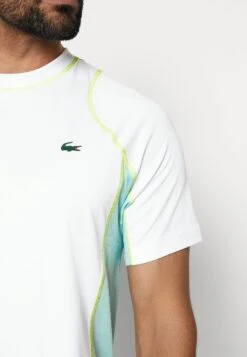 Lacoste Sport Tennis Tour - Sport T-Shirt - White/Pastille Mint-Lima -Fashion Verkoop b5023891d20e409184d31064d80fd19f