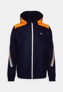 Lacoste Sport Tennis Jacket Tapered - Trainingsvest - Navy Blue/Flashy Orange Flourecend -Fashion Verkoop b607ea5628f64bb89fe30a24d3ca0563