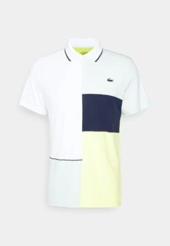 Lacoste Sport Tennis Tour - Poloshirt - White/Arielle Green Limeira/Navy Blue -Fashion Verkoop c94ee6c8d2bc4da98974072c28677592