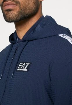 EA7 Emporio Armani Tennis Club Hoodie Light - Sweater Met Rits - Navy Blue -Fashion Verkoop cca6c9c7d73b4647951654576a76808d