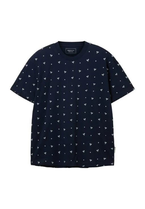 TOM TAILOR Denim Mit Print - T-Shirt Print - Navy White Tennis Print -Fashion Verkoop d14b5cda1308446ab092be67bb76d7fe