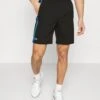 Lacoste Sport Tennis Short Tour - Korte Broeken - Noir/Bleu/Jaune -Fashion Verkoop d4e86ec15be643fb94958c04369efc16