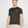 EA7 Emporio Armani Tennis Pro Tee Graphic - Sport T-Shirt - Raven -Fashion Verkoop e4a9ef1e83b84caba300c6e8effc62bd