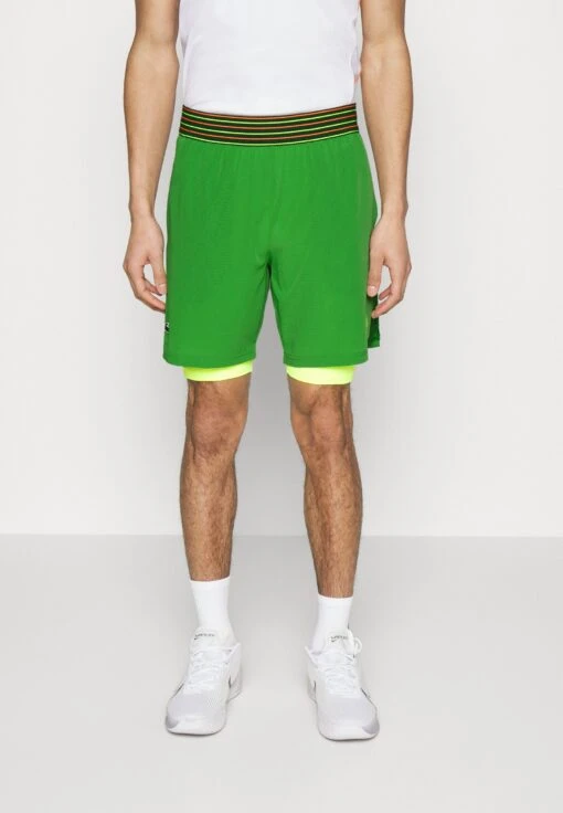 Lacoste Sport Tennis Short 2-In-1 - Korte Broeken - Tarragon/Electric Yellow -Fashion Verkoop e613e1a0ee354600a80ebae449d23791 scaled