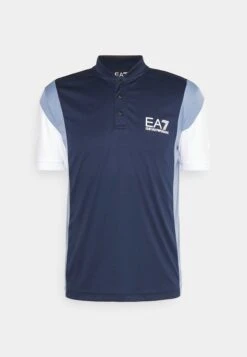 EA7 Emporio Armani Tennis Pro Colour Block - Poloshirt - Navy Blue -Fashion Verkoop eb33dbe9e8bf42b4bcda6ad1250a7b7f