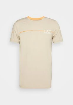 EA7 Emporio Armani Tennis Pro Tee - Sport T-Shirt - Oxford Tan -Fashion Verkoop fd19f2f701dd41f8a594aab671a0f34b